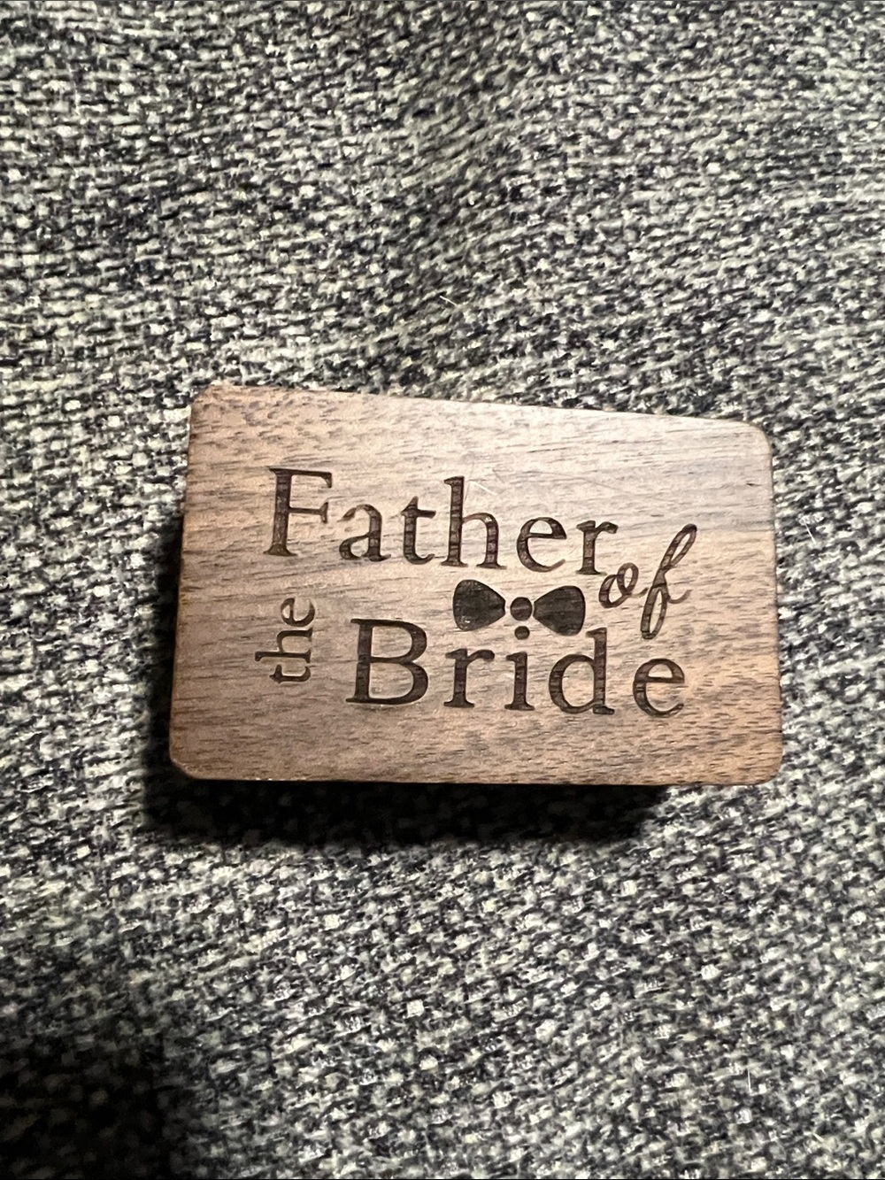 Father of the Bride Cuff Links and Tie Clip Set